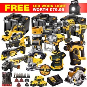 DEWALT 20V MAX XR 13 Tool Combo Kit with 3 x 5.0Ah Batteries, Accessories & ToughSystem Box (DCKT4T13WLF)