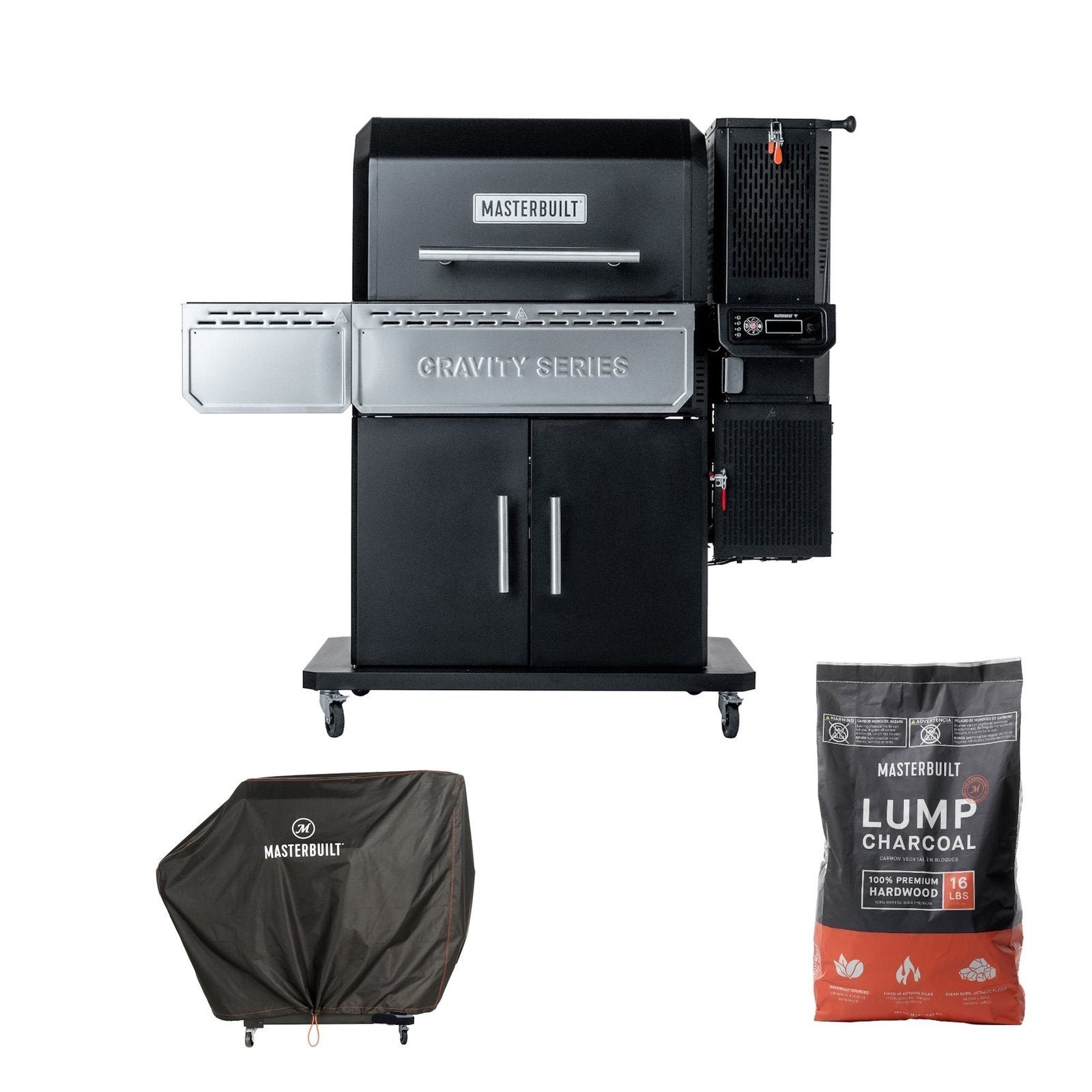 Masterbuilt Gravity Series 1150 Charcoal Grill & Smoker Starter Pack – Digital Gravity Fed BBQ