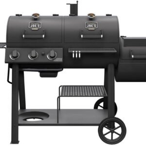 Oklahoma Joe's Canyon Combo Dual Fuel Smoker & Grill - 3-Burner Propane Gas & Charcoal with 1031 sq. in. Cooking Area - 24203004