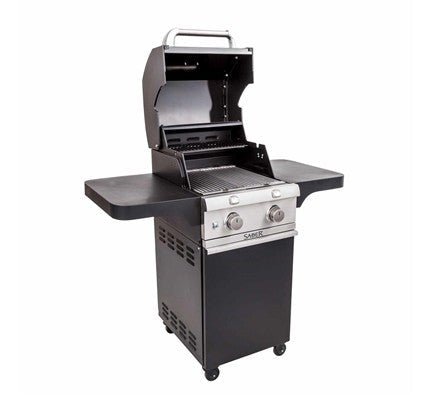 Saber Deluxe 2-Burner Infrared Gas Grill – Black Compact Propane BBQ Grill - Image 4