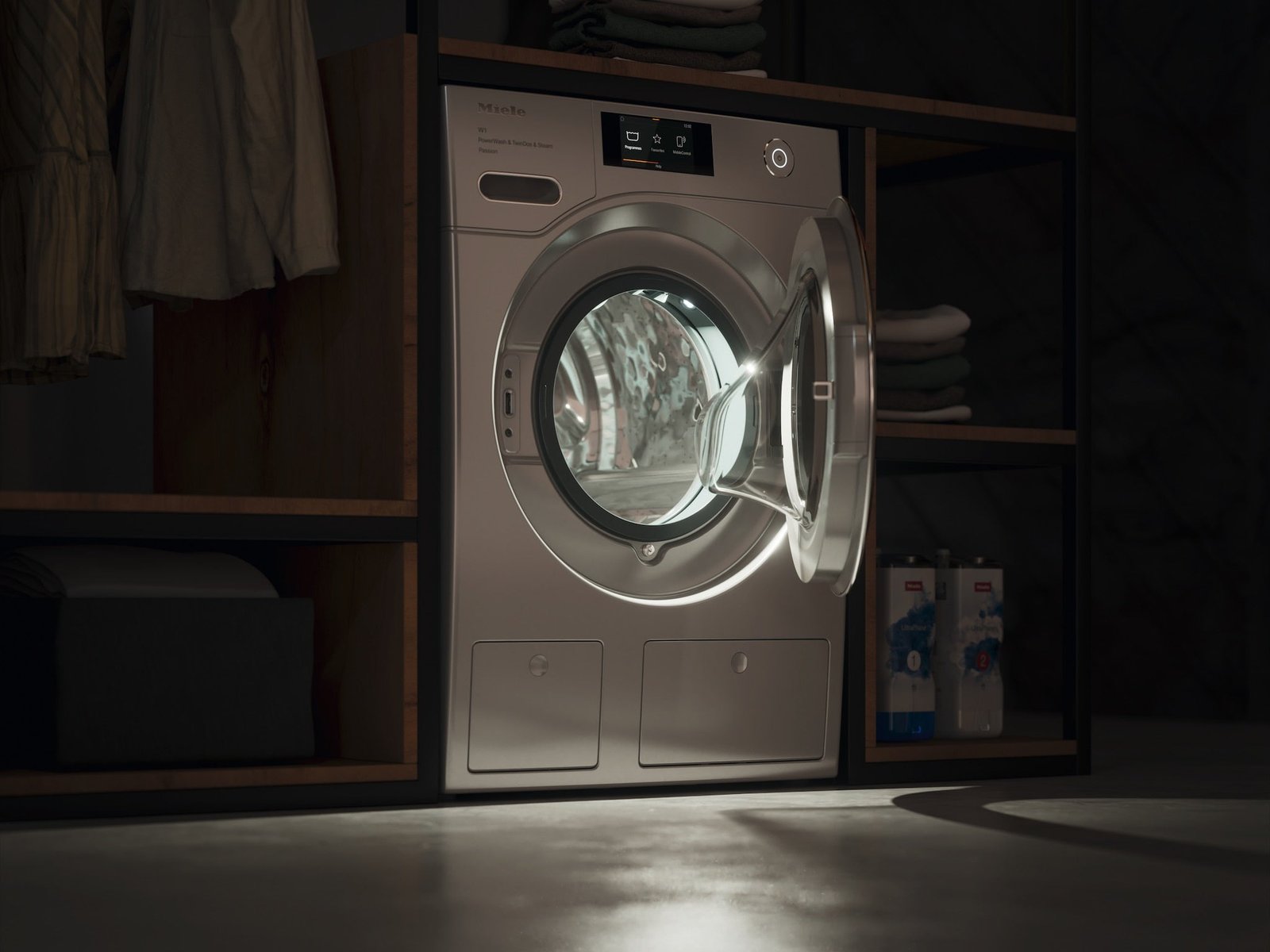 Front Load Washing Machine 20 lb (9kg) – 1600 RPM, Steam, Wi-Fi & Auto Detergent Dosing, White - Image 24