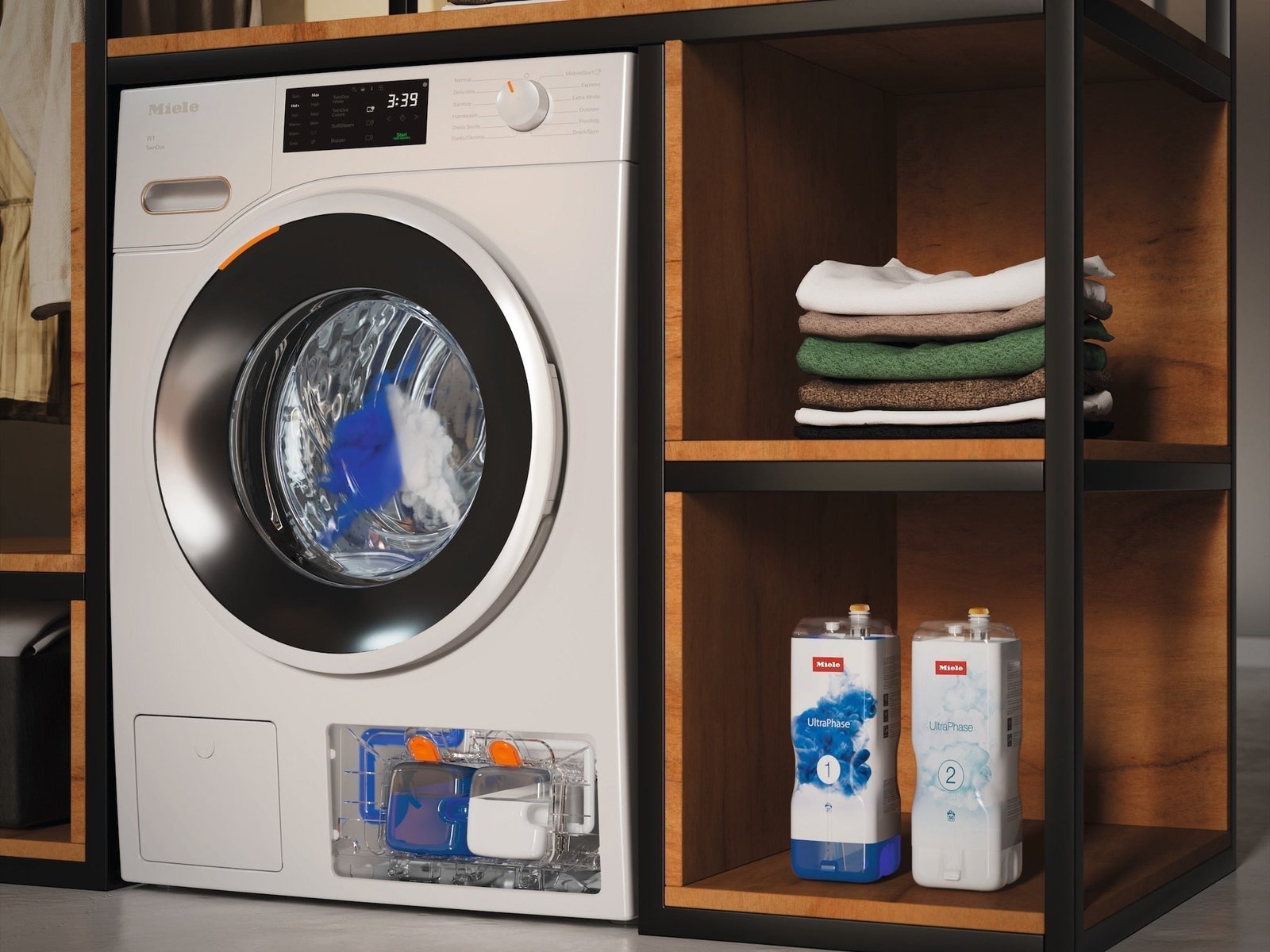 Front Load Washing Machine 20 lb (9kg) – 1600 RPM, Steam, Wi-Fi & Auto Detergent Dosing, White - Image 27