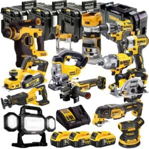 DEWALT 20V MAX XR 13 Tool Combo Kit with 3 x 5.0Ah Batteries, Charger & TSTAK Storage (DCKT4T13B4)