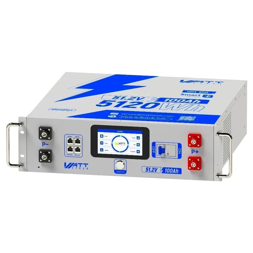 48V 100Ah LiFePO4 Server Rack Battery 5120Wh – Solar Home Energy Storage Battery with 100A BMS - Image 7