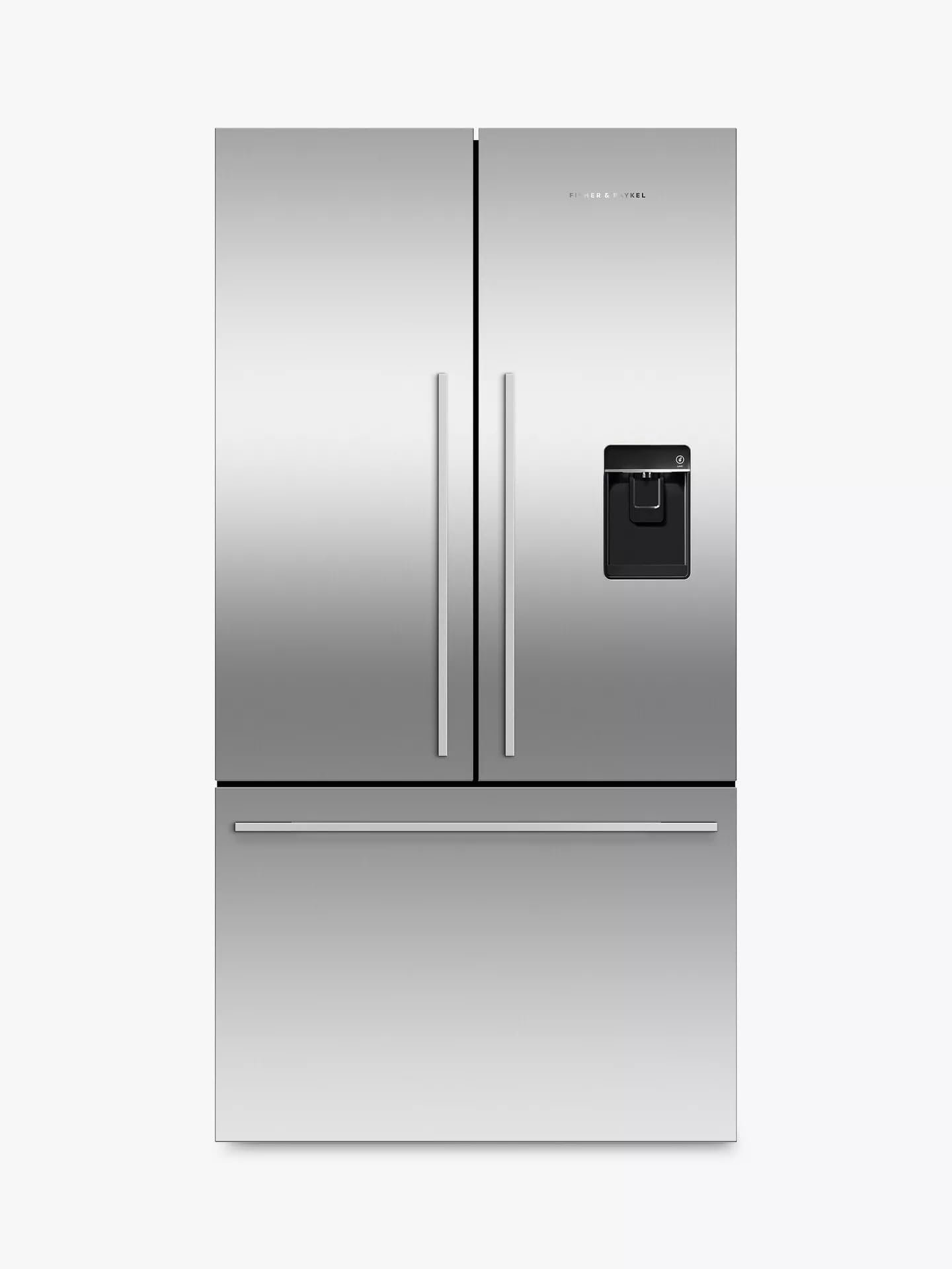 Fisher & Paykel 20 cu ft French Door Refrigerator – Freestanding Frost Free Fridge, Stainless Steel