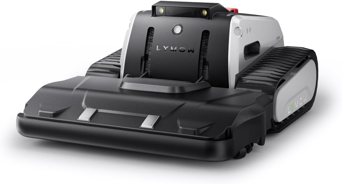 Lymow One Plus Robot Lawn Mower – Wire-Free RTK + Vision, 45° Slope Climbing, 1.1 Acres Daily, 16 in Dual Blades