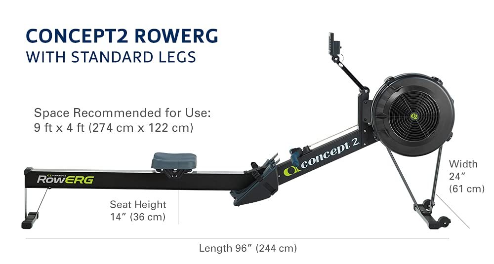 Concept2 RowErg Indoor Rowing Machine with PM5 Monitor – Standard Legs, Black - Image 5