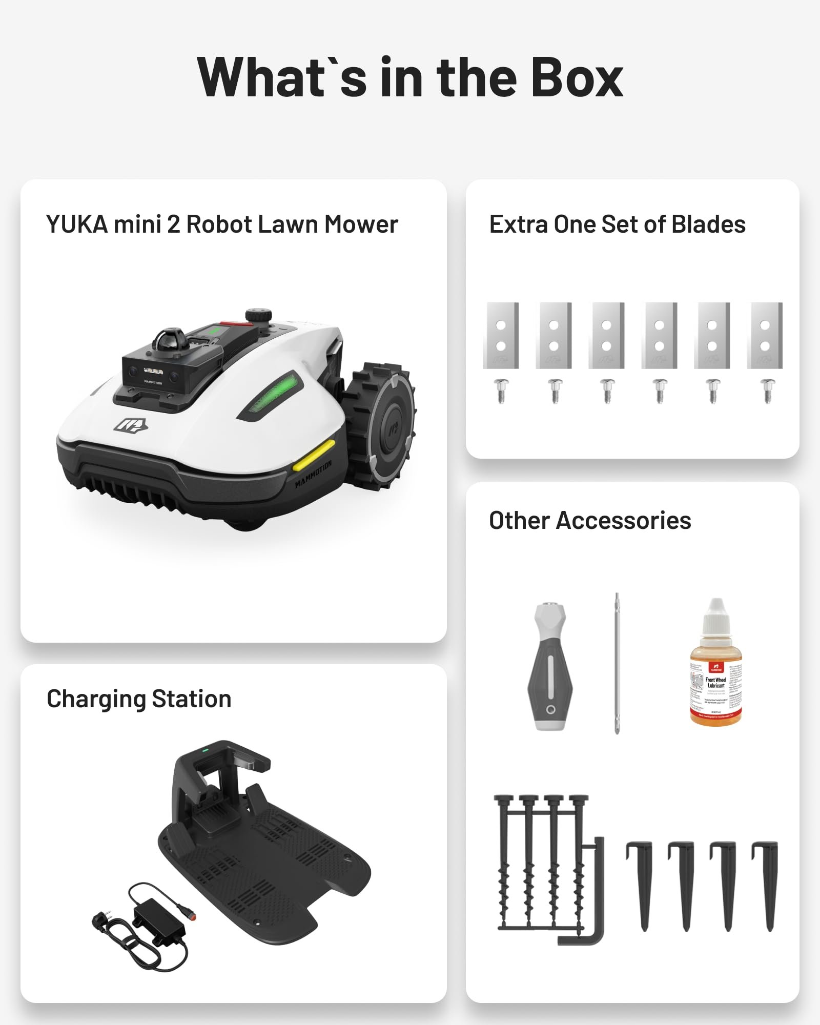 Mammotion YUKA mini 2 1000 Robot Lawn Mower – Wire-Free AI Vision Robotic Mower for Lawns up to 0.25 Acre - Image 8