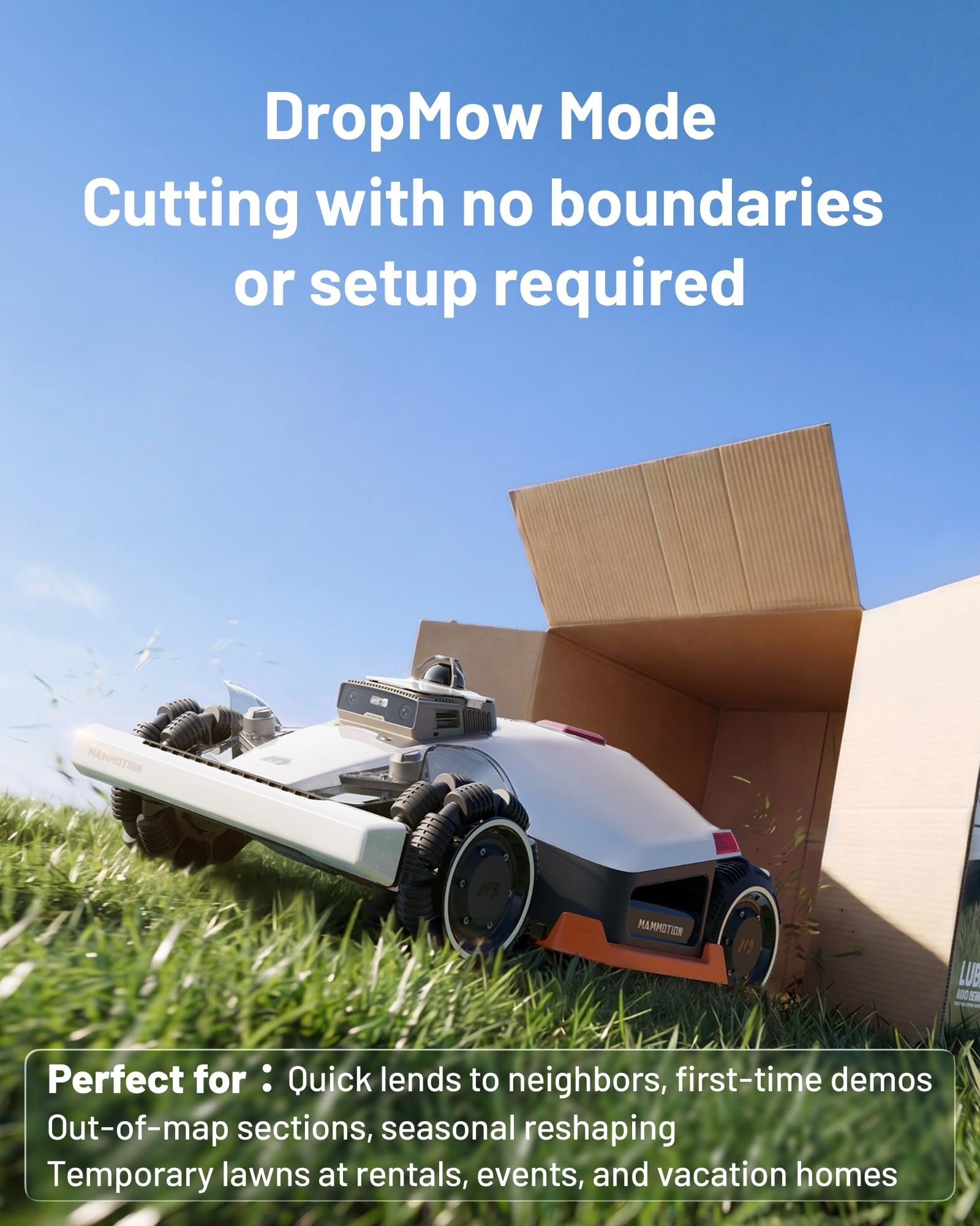 Mammotion LUBA 3 AWD 3000 Robot Lawn Mower – Wire-Free LiDAR + RTK + AI Vision, for Lawns up to 0.75 Acre - Image 2