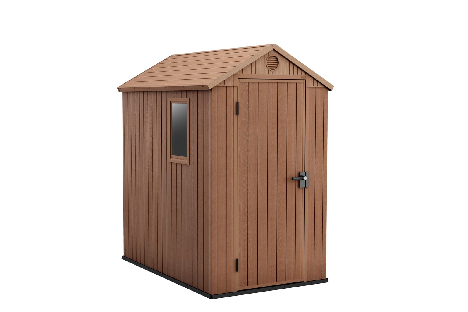 6 x 8 ft Outdoor Resin Storage Shed with Double Doors, Window & Heavy-Duty Floor – Plastic Backyard Shed - Image 18