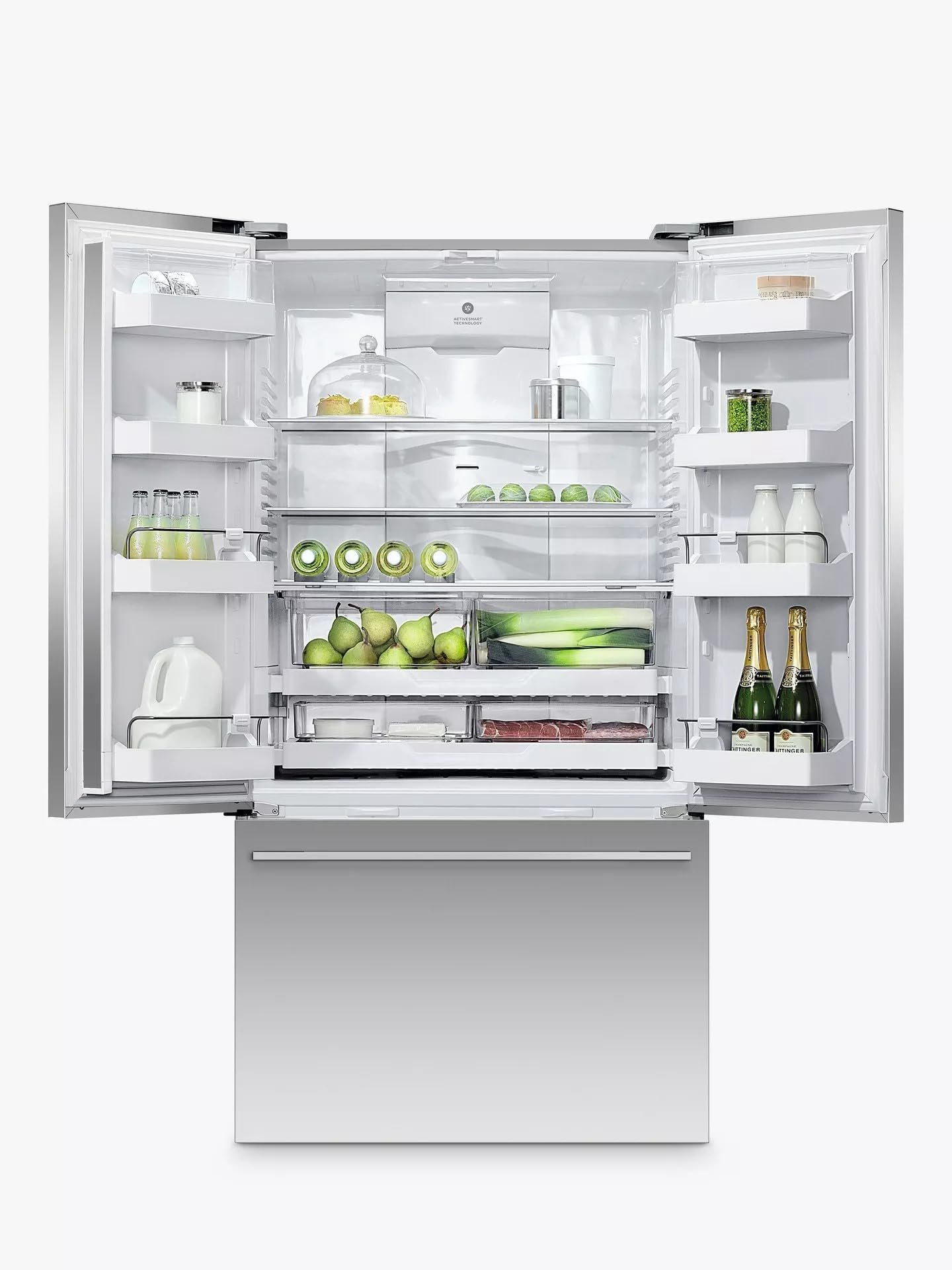 Fisher & Paykel 20 cu ft French Door Refrigerator – Freestanding Frost Free Fridge, Stainless Steel - Image 10