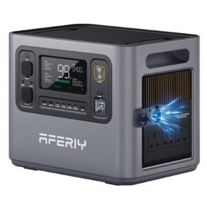 AFERIY P300 3000W Portable Power Station 2048Wh LiFePO4 – Expandable to 10.24kWh, 1.5 Hr Fast Charge Solar Generator