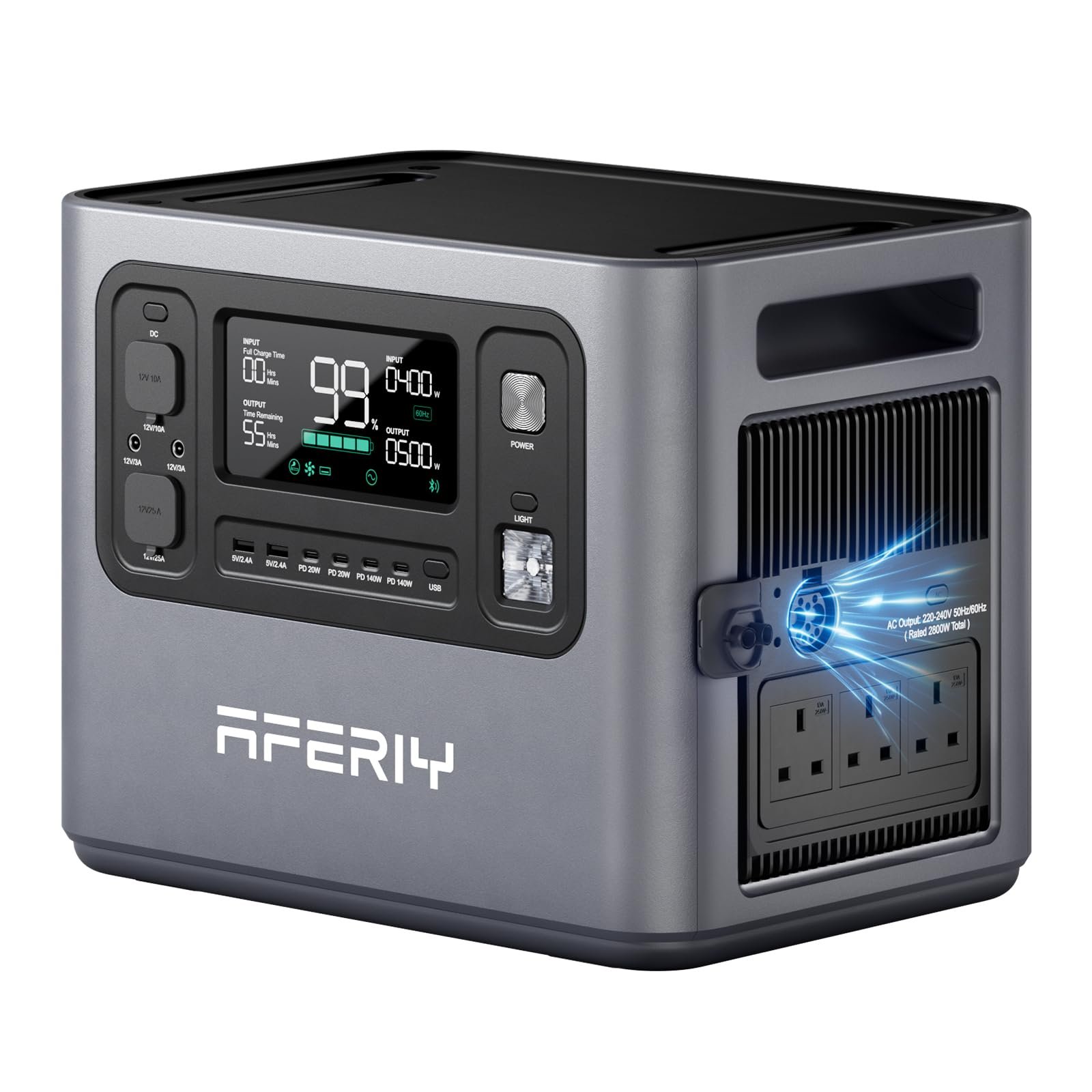 2048Wh Portable Power Station 2400W LiFePO4 – Solar Generator with UPS for Home Backup, Camping & RV - Image 16