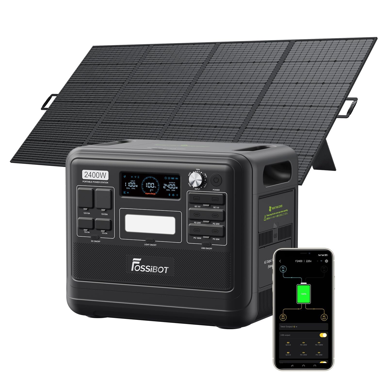 2048Wh Portable Power Station 2400W LiFePO4 – Fast Charging Solar Generator for Home Backup & Off-Grid - Image 11