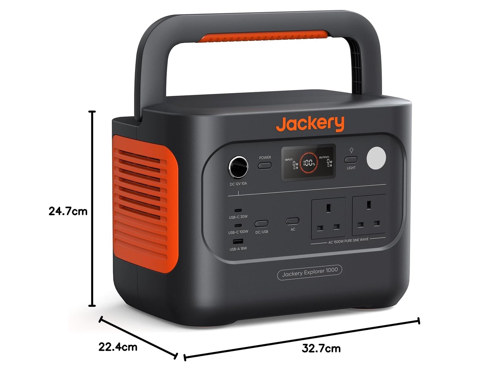 1070Wh 1500W Portable Power Station LiFePO4 – Solar Generator Battery Backup for Home & Camping - Image 9
