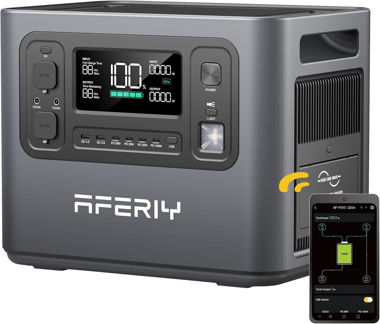 2048Wh Portable Power Station 2400W LiFePO4 – Solar Generator with UPS for Home Backup, Camping & RV - Image 13
