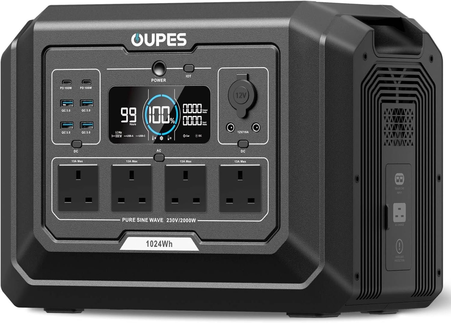 2048Wh Portable Power Station 2000W LiFePO4 – Solar Generator with UPS & Fast Charging for Home Backup - Image 9