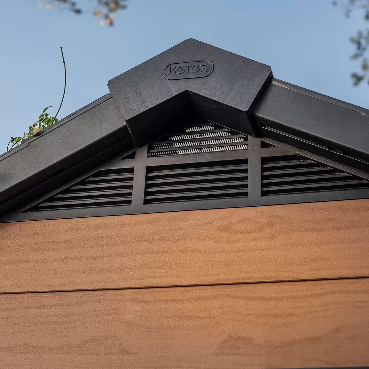 Keter Newton 7 x 9 ft Resin Storage Shed – Double Door Apex Roof Outdoor Plastic Shed - Image 6