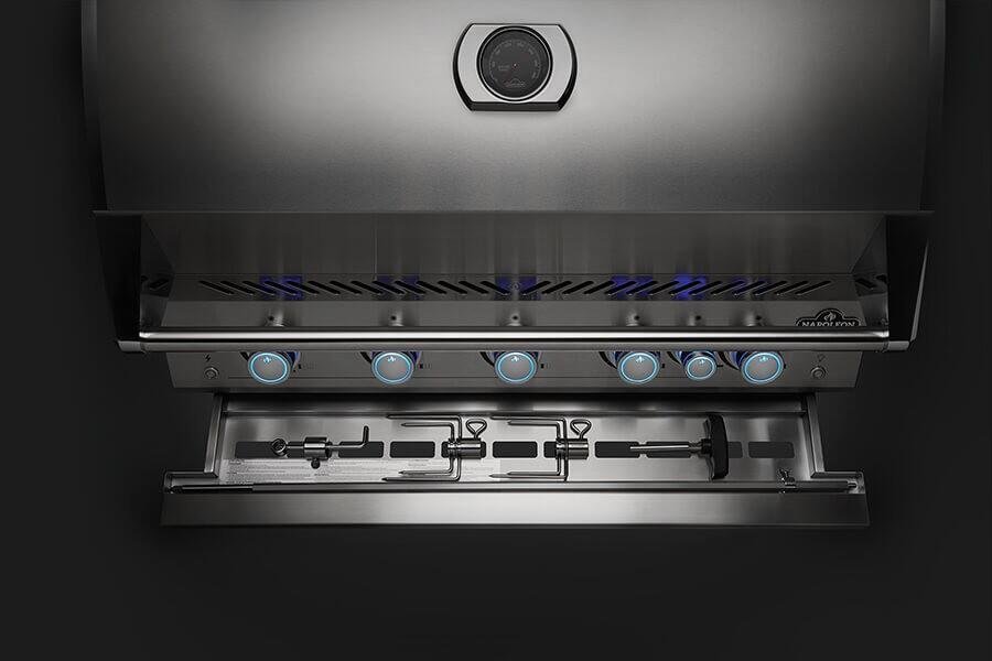 Napoleon Built-In 700 Series 32 in Stainless Steel Gas Grill Head with Infrared Rear Burner - Image 5