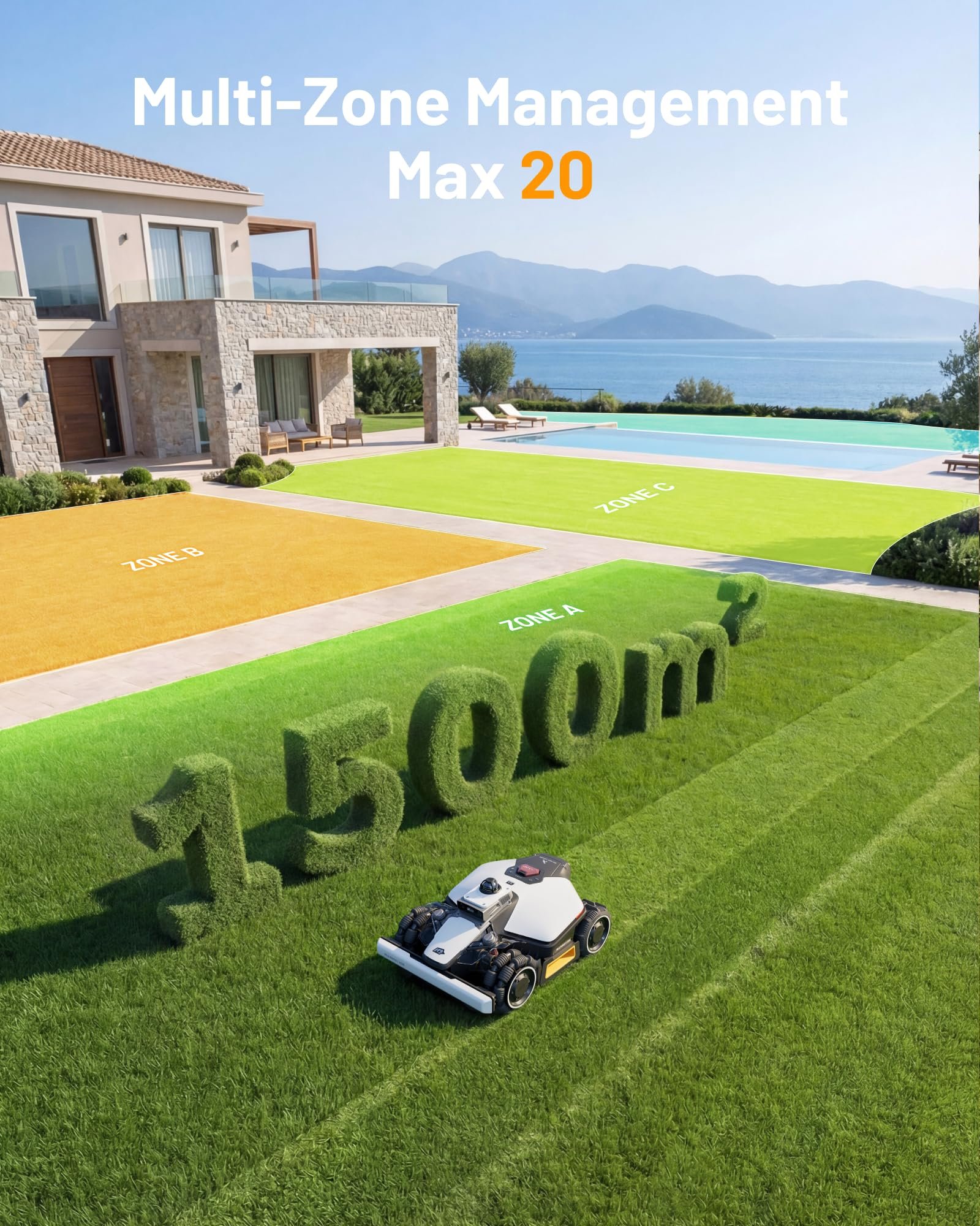 Mammotion LUBA mini 2 AWD 1500 Robot Lawn Mower – Wire-Free 360° LiDAR + AI Vision, for Lawns up to 0.37 Acre - Image 10