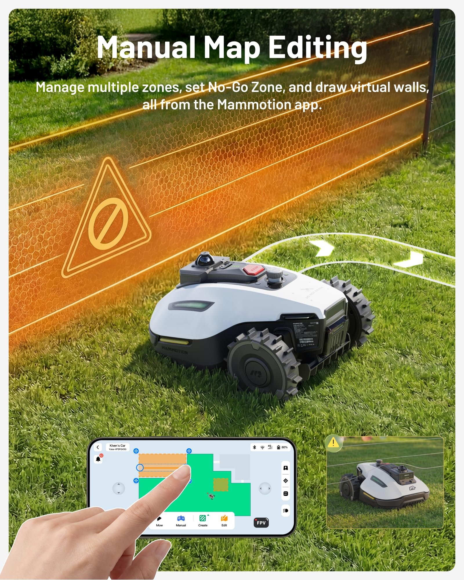 Mammotion YUKA mini 2 1000 Robot Lawn Mower – Wire-Free AI Vision Robotic Mower for Lawns up to 0.25 Acre - Image 6