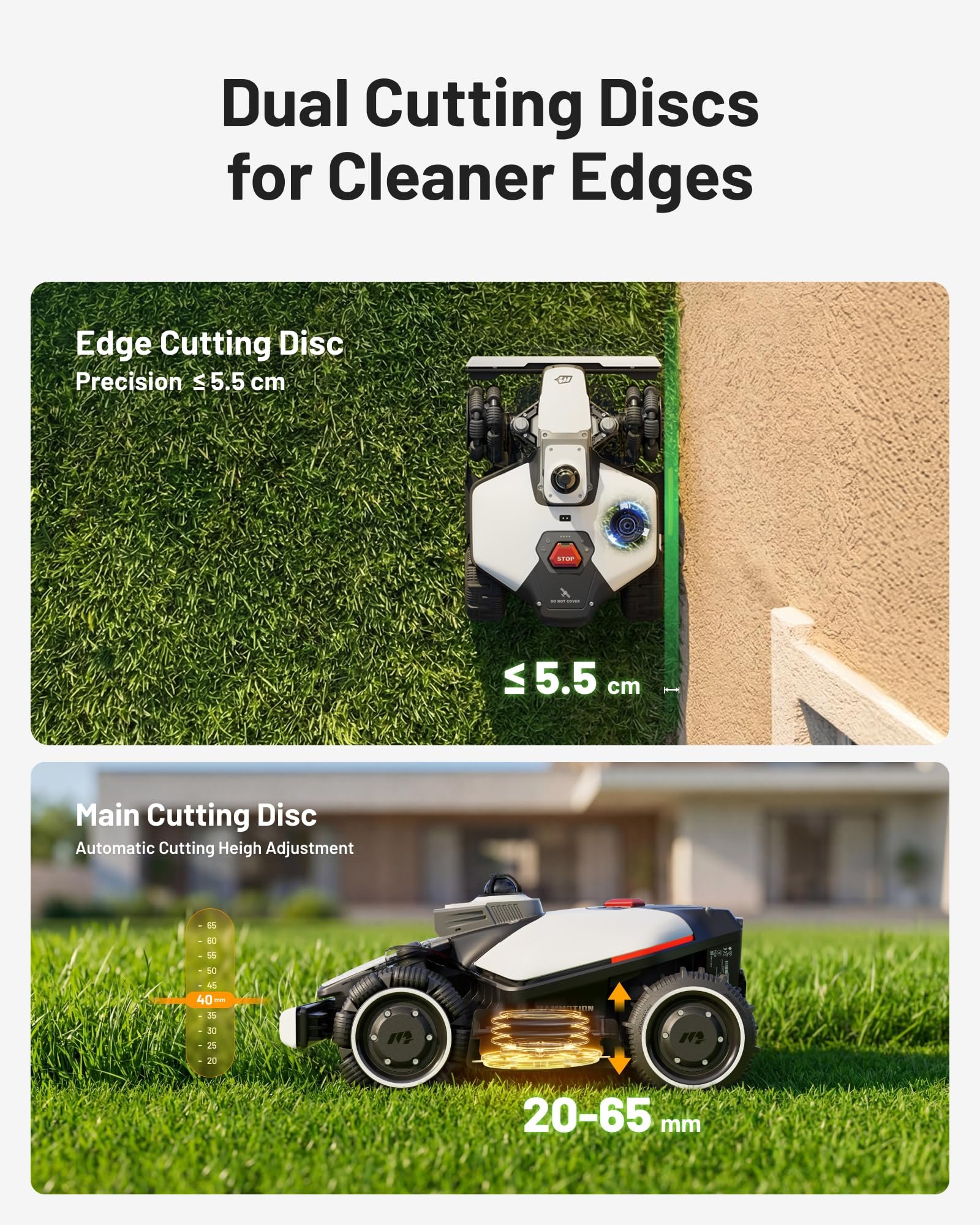 Mammotion LUBA mini 2 AWD 1500 Robot Lawn Mower – Wire-Free 360° LiDAR + AI Vision, for Lawns up to 0.37 Acre - Image 5