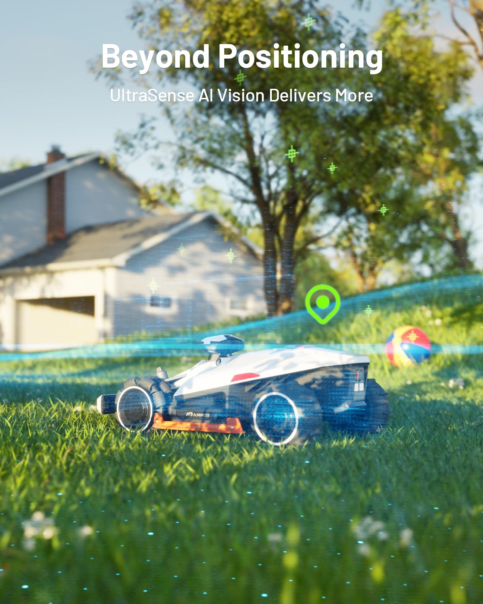 Mammotion LUBA 2 AWD 5000X Wire-Free Robot Lawn Mower – RTK + AI Vision, All-Wheel Drive, 1.25 Acre Coverage - Image 2