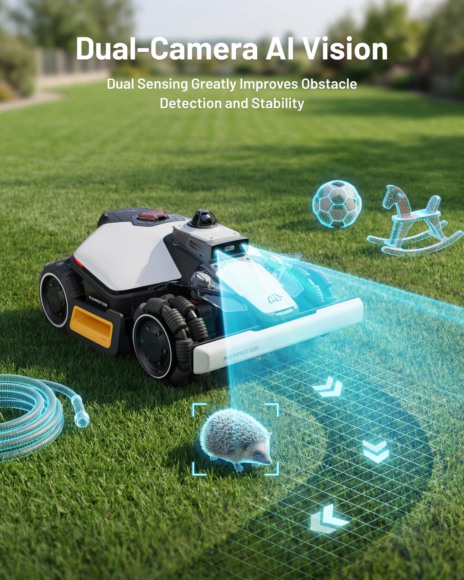 Mammotion LUBA mini 2 AWD 1500 Robot Lawn Mower – Wire-Free 360° LiDAR + AI Vision, for Lawns up to 0.37 Acre - Image 4