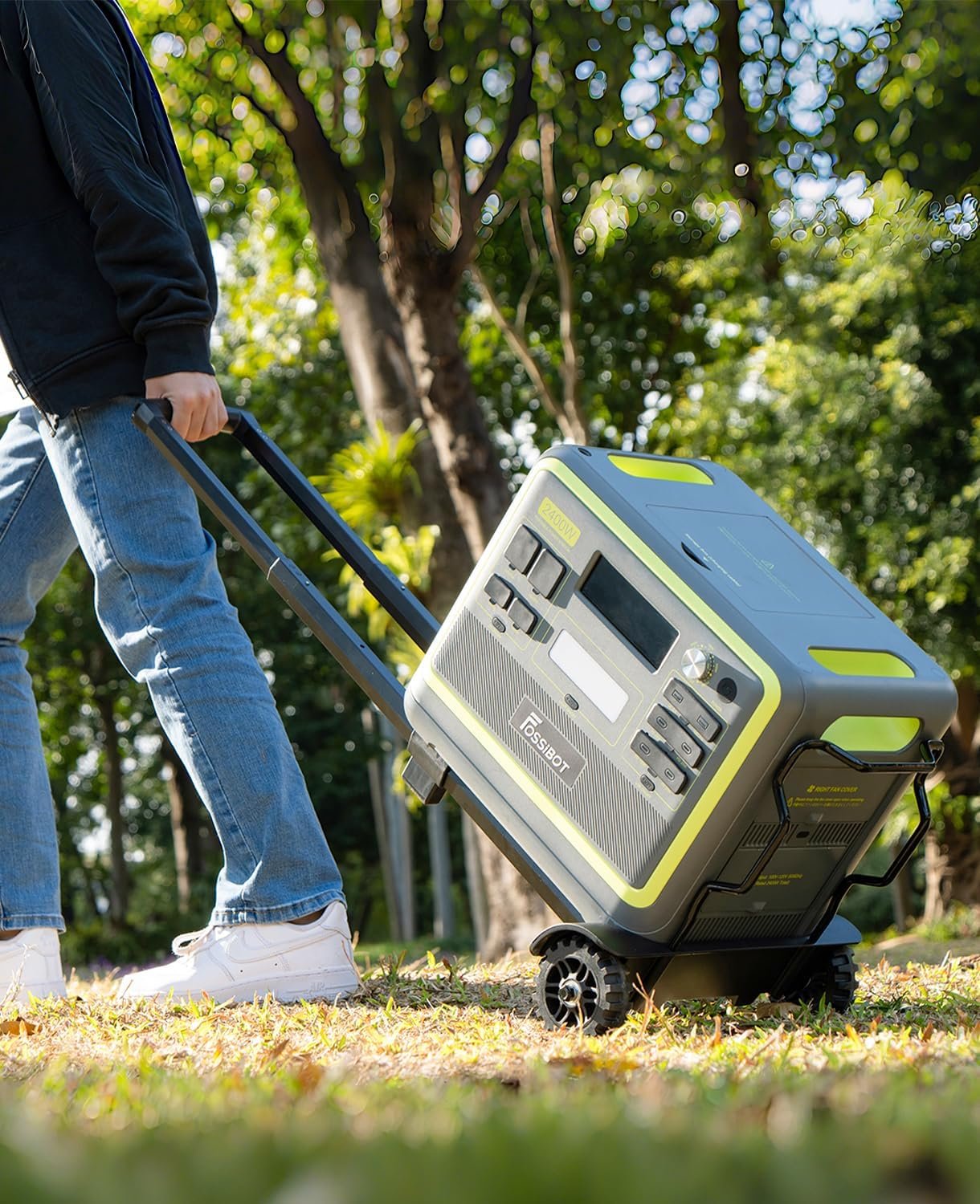 FOSSiBOT F2400 Portable Power Station 2048Wh LiFePO4 – 2400W Solar Generator with UPS for RV, Camping & Home - Image 2