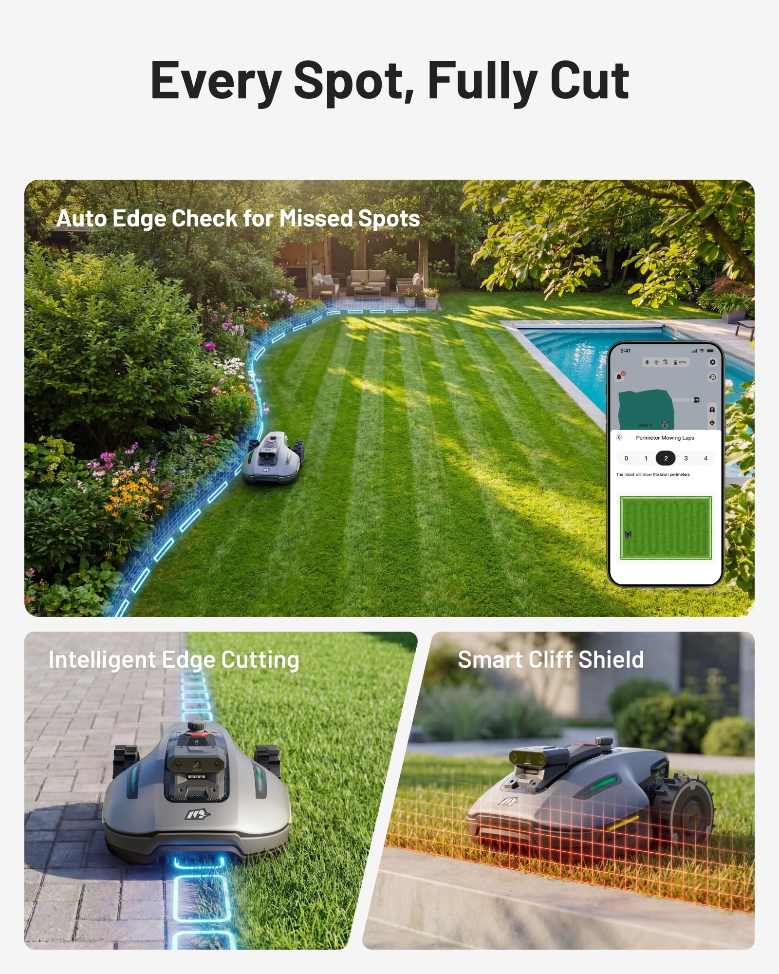 Mammotion YUKA mini 2 500 Robot Lawn Mower – Wire-Free AI Vision Robotic Mower for Small Lawns up to 0.12 Acre - Image 9
