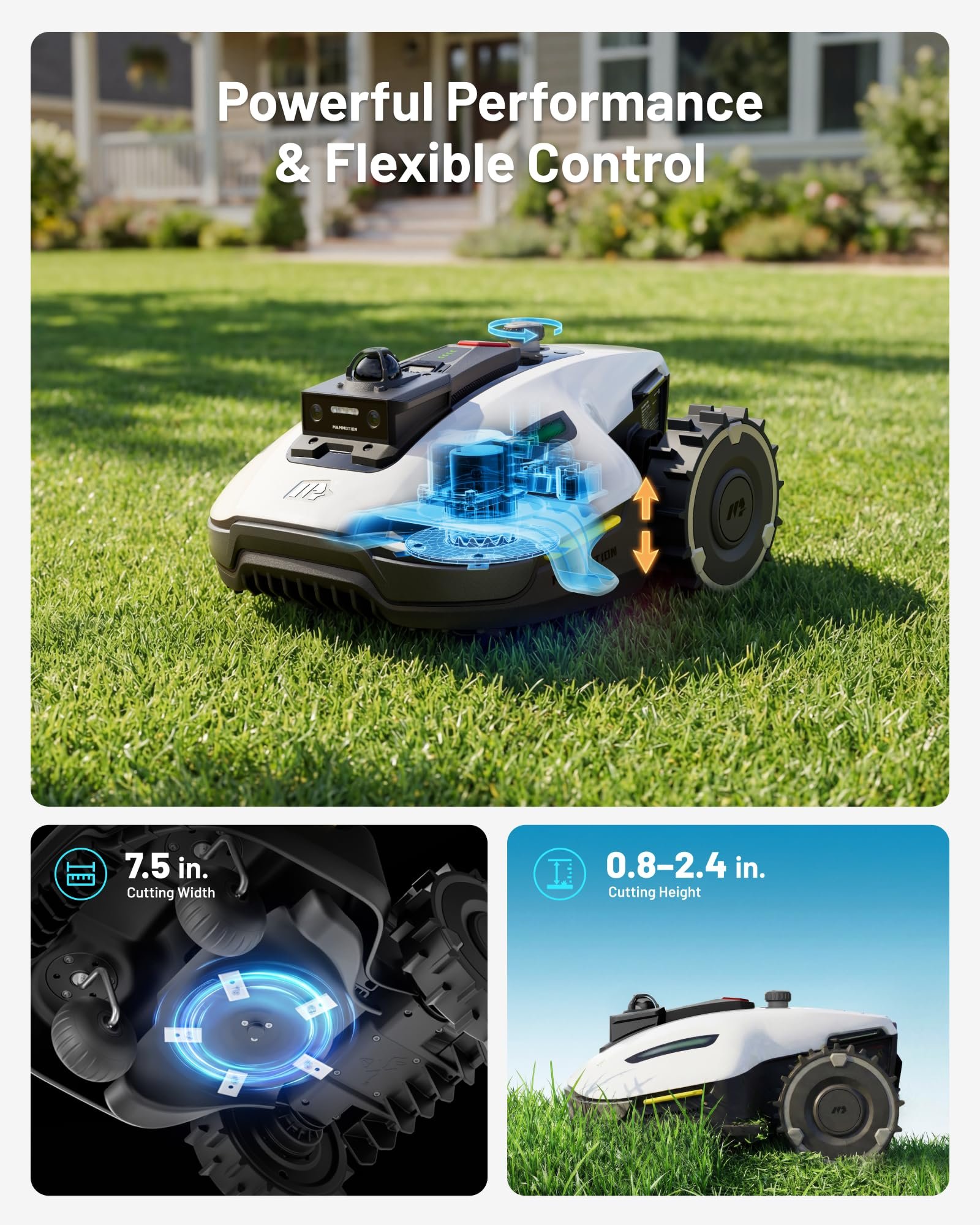 Mammotion YUKA mini 2 1000 Robot Lawn Mower – Wire-Free AI Vision Robotic Mower for Lawns up to 0.25 Acre - Image 9