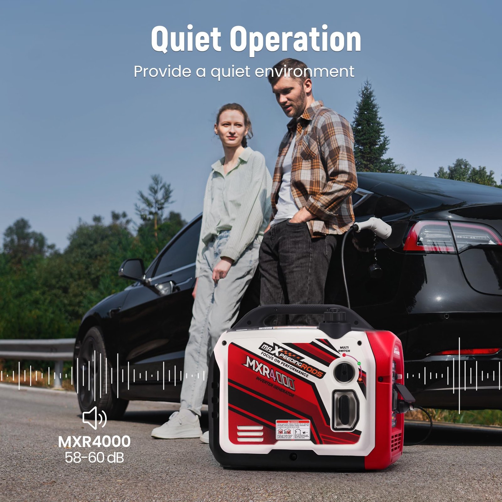 3500W Portable Gas Generator – Backup Power for Home, Camping & RV, 3 Outlets - Image 5