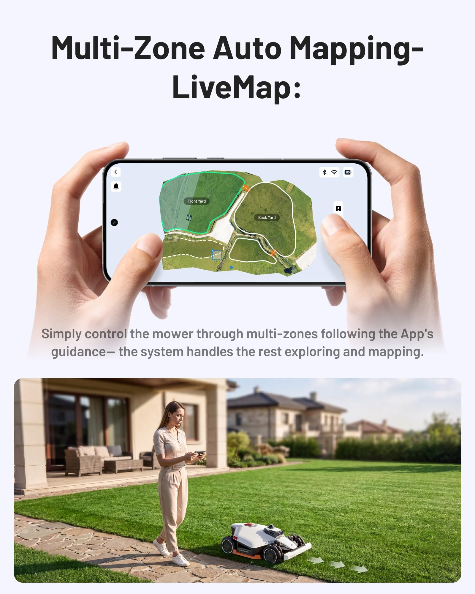 Mammotion LUBA 3 AWD 3000 Robot Lawn Mower – Wire-Free LiDAR + RTK + AI Vision, for Lawns up to 0.75 Acre - Image 10