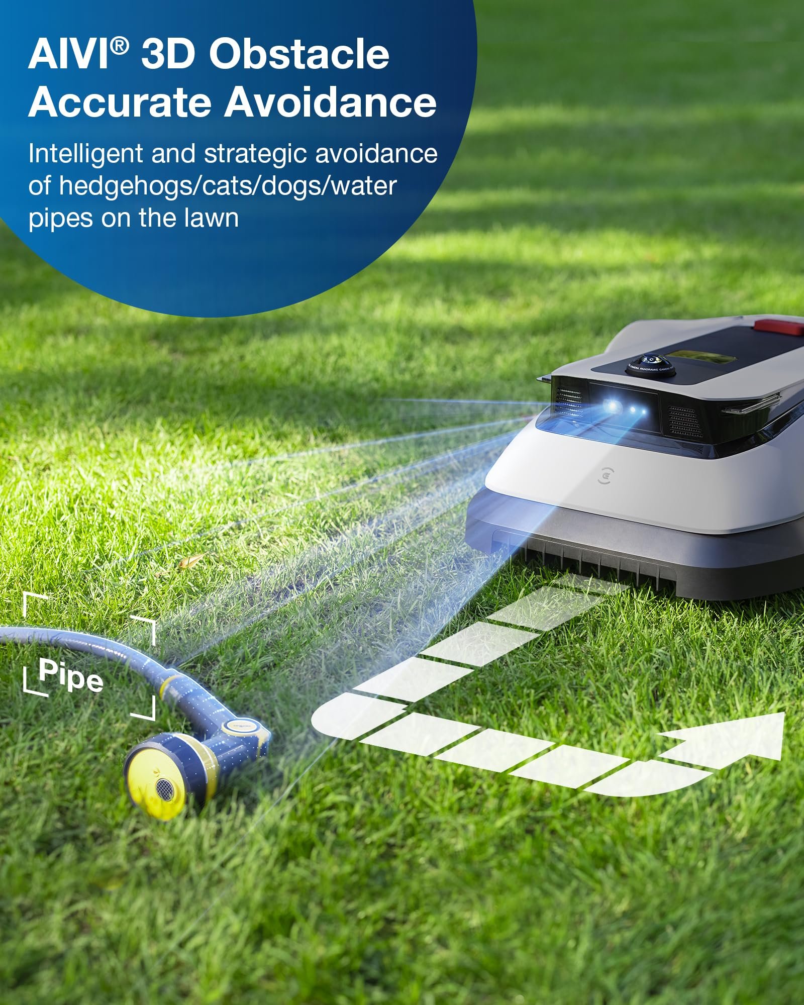 ECOVACS GOAT G1-800 Robot Lawn Mower – No Boundary Wire, 3D Obstacle Avoidance, for Lawns up to 0.2 Acre - Image 5