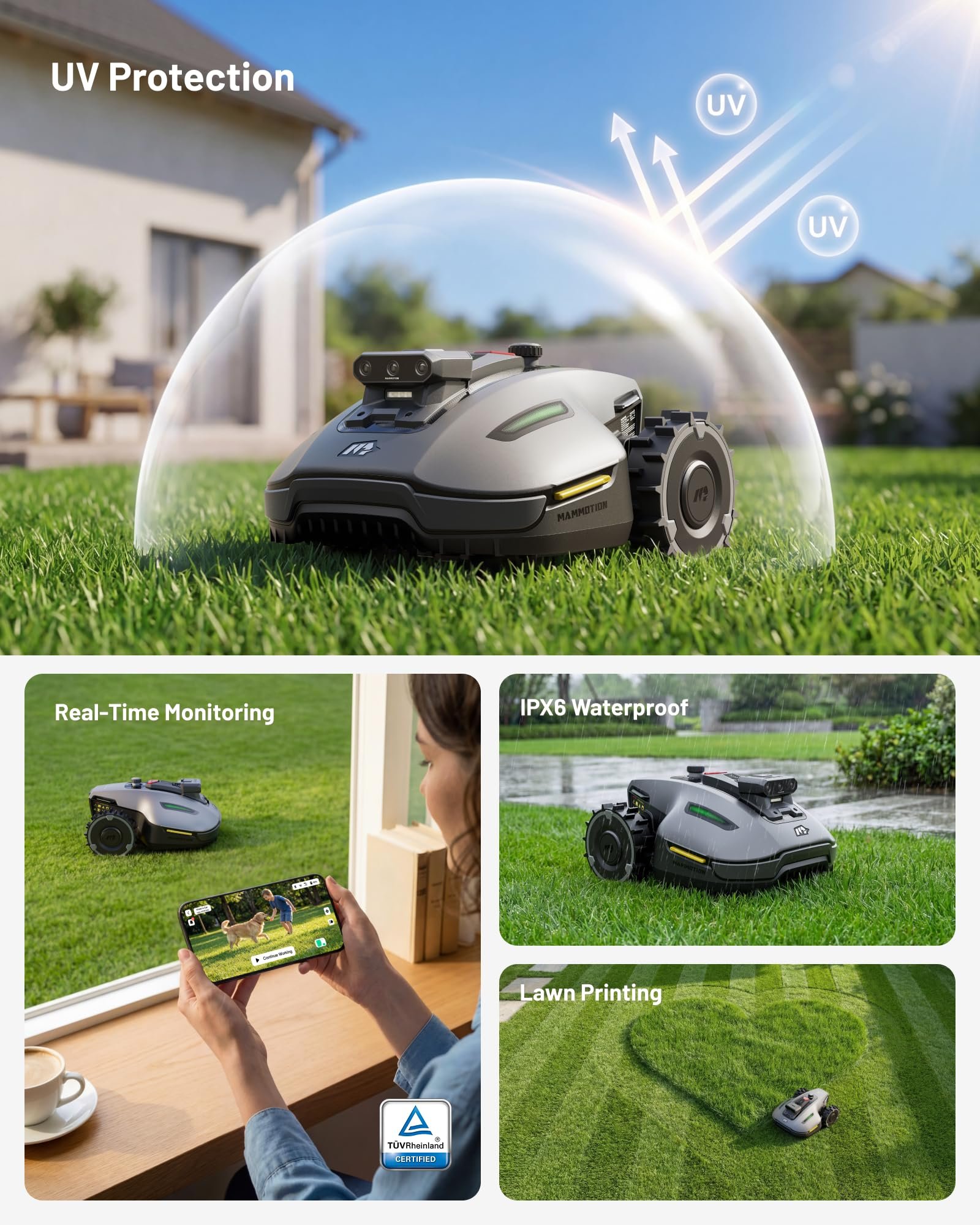Mammotion YUKA mini 2 500 Robot Lawn Mower – Wire-Free AI Vision Robotic Mower for Small Lawns up to 0.12 Acre - Image 10