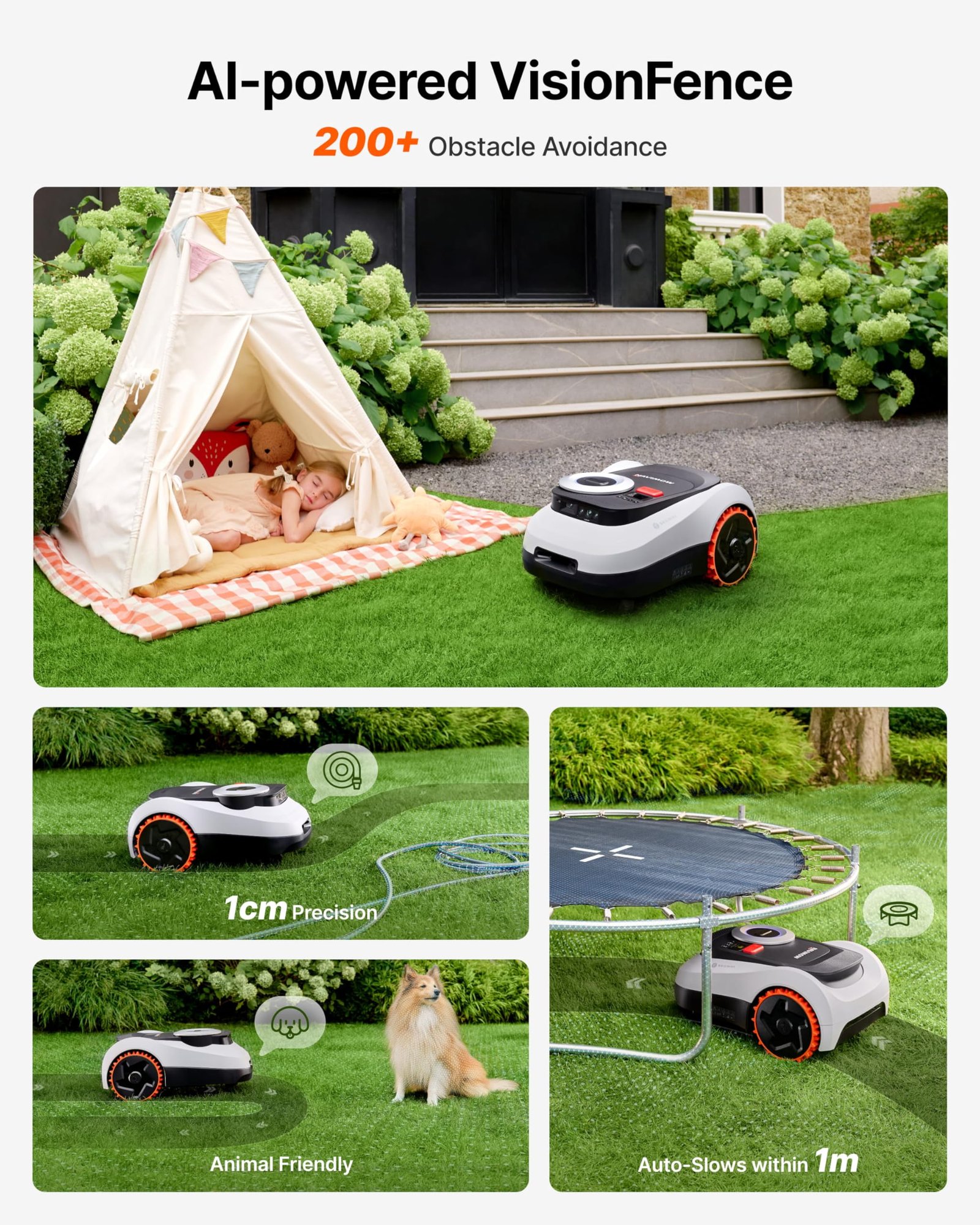 Segway Navimow i215 LiDAR Robot Lawn Mower – Wire-Free LiDAR Robotic Mower for Lawns up to 0.37 Acre - Image 5