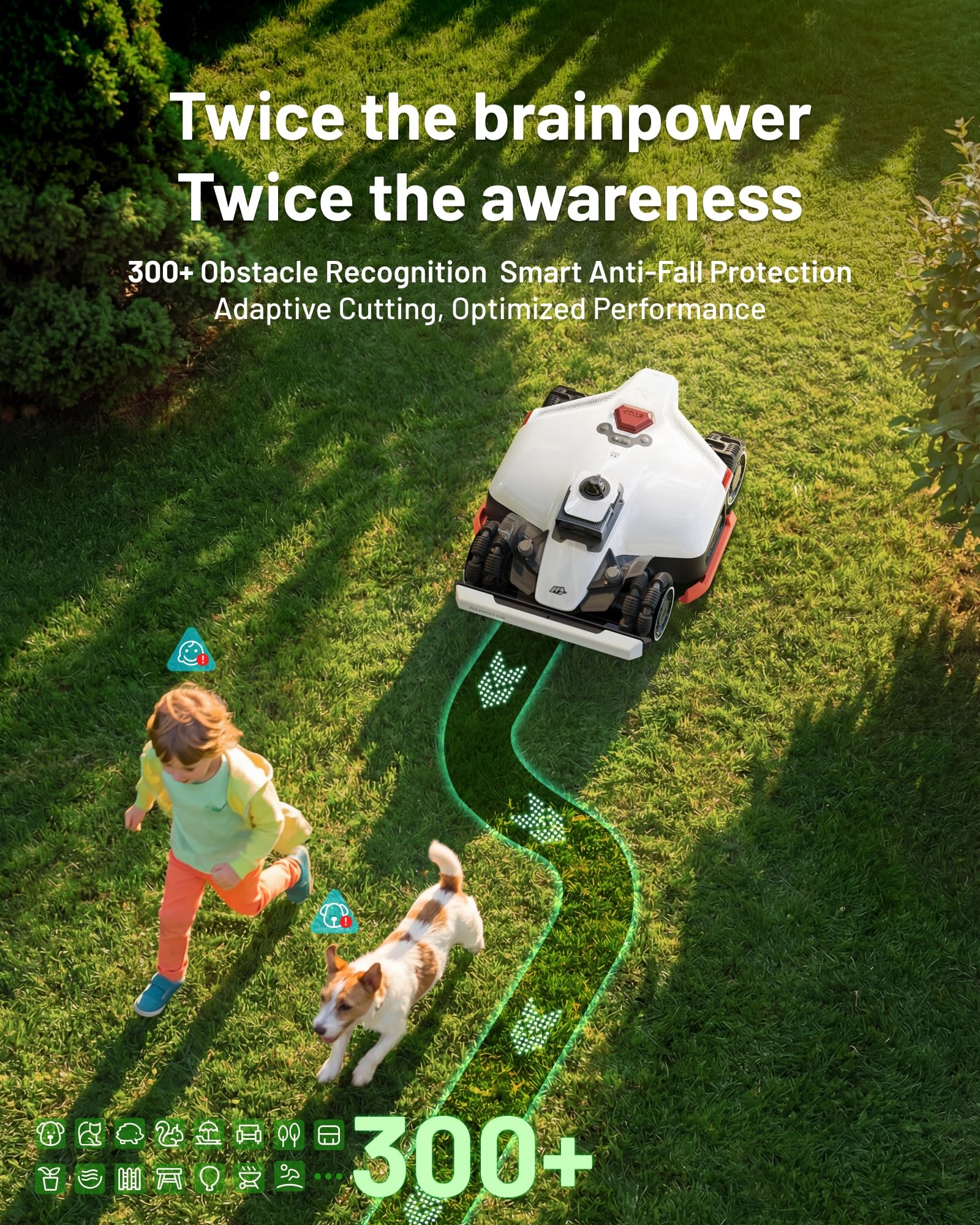 Mammotion LUBA 3 AWD 1500 Robot Lawn Mower – Wire-Free LiDAR + RTK + AI Vision, for Lawns up to 0.37 Acre - Image 3