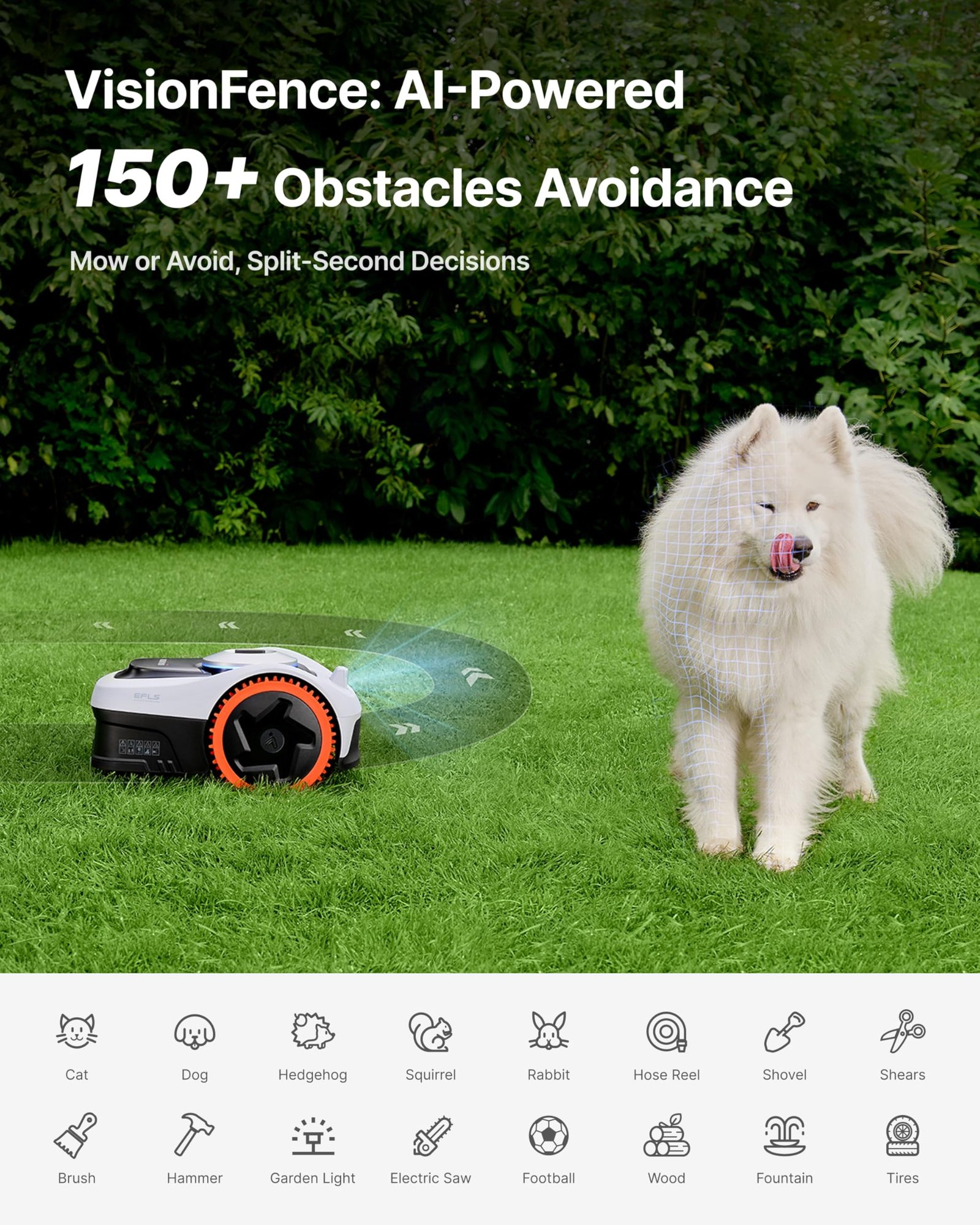 Segway Navimow i208 AWD Robot Lawn Mower – Wire-Free All-Wheel Drive Robotic Mower for Lawns up to 0.2 Acre - Image 6