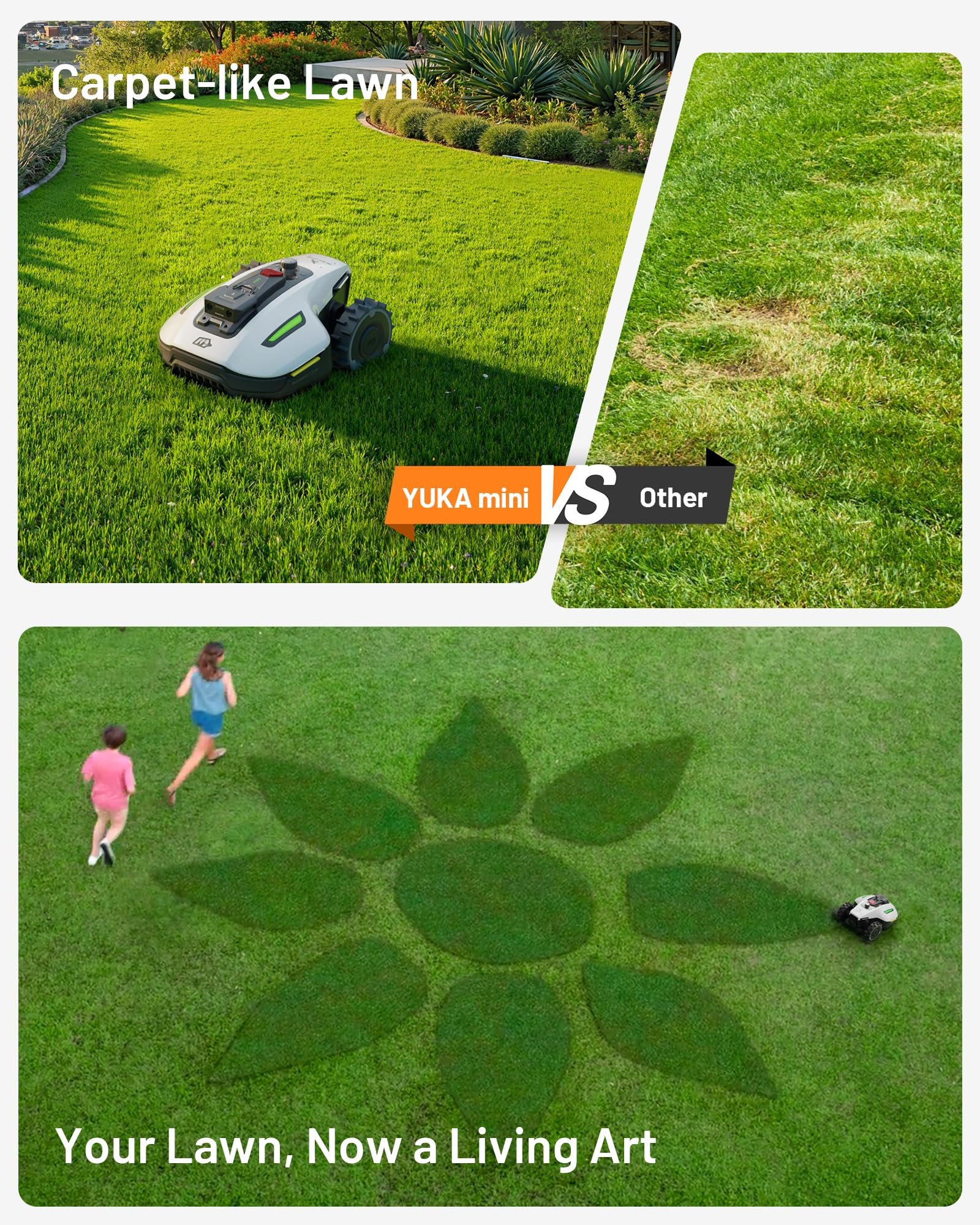Mammotion YUKA mini 500 Robot Lawn Mower – Wire-Free 3D AI Vision, 45% Slopes, 4G, for Lawns up to 5,400 sq ft - Image 4