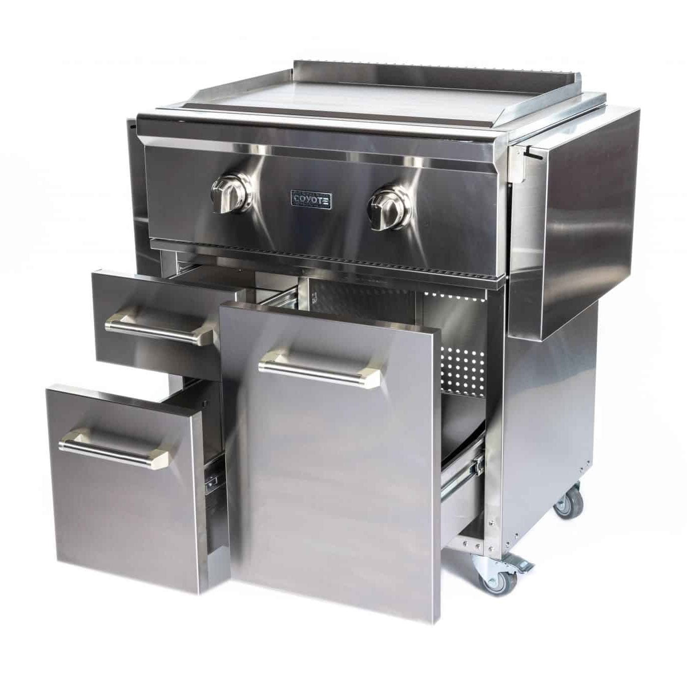 Coyote 30 in Flat Top Gas Griddle – Stainless Steel Outdoor Griddle - Image 5