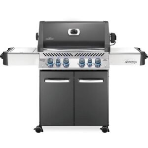 Napoleon Prestige 500 RSIB Natural Gas Grill with Infrared Rear & Side Burners – Gray