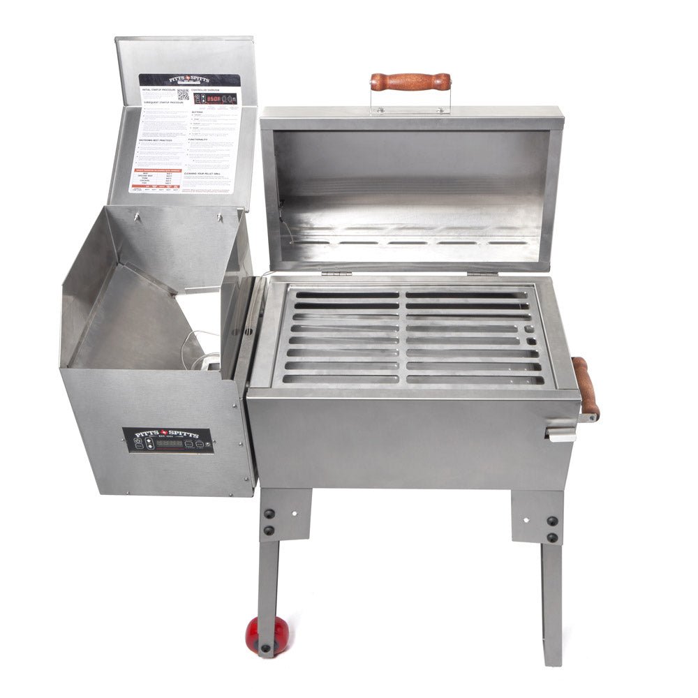 Pitts & Spitts Rendezvous Portable Wood Pellet Grill – Stainless Steel Travel Pellet Smoker - Image 2
