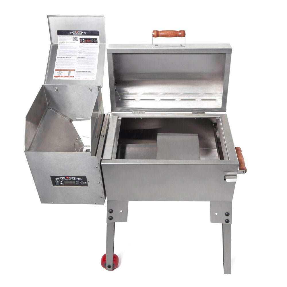 Pitts & Spitts Rendezvous Portable Wood Pellet Grill – Stainless Steel Travel Pellet Smoker - Image 3