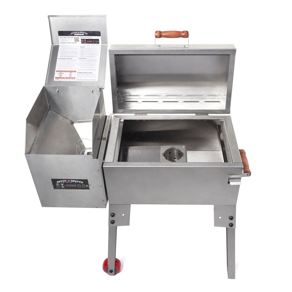 Pitts & Spitts Rendezvous Portable Wood Pellet Grill – Stainless Steel Travel Pellet Smoker - Image 4