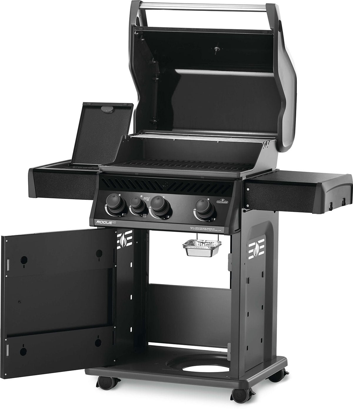 Napoleon Rogue XT 425 Propane Gas Grill – 3-Burner BBQ Grill, Black - Image 3