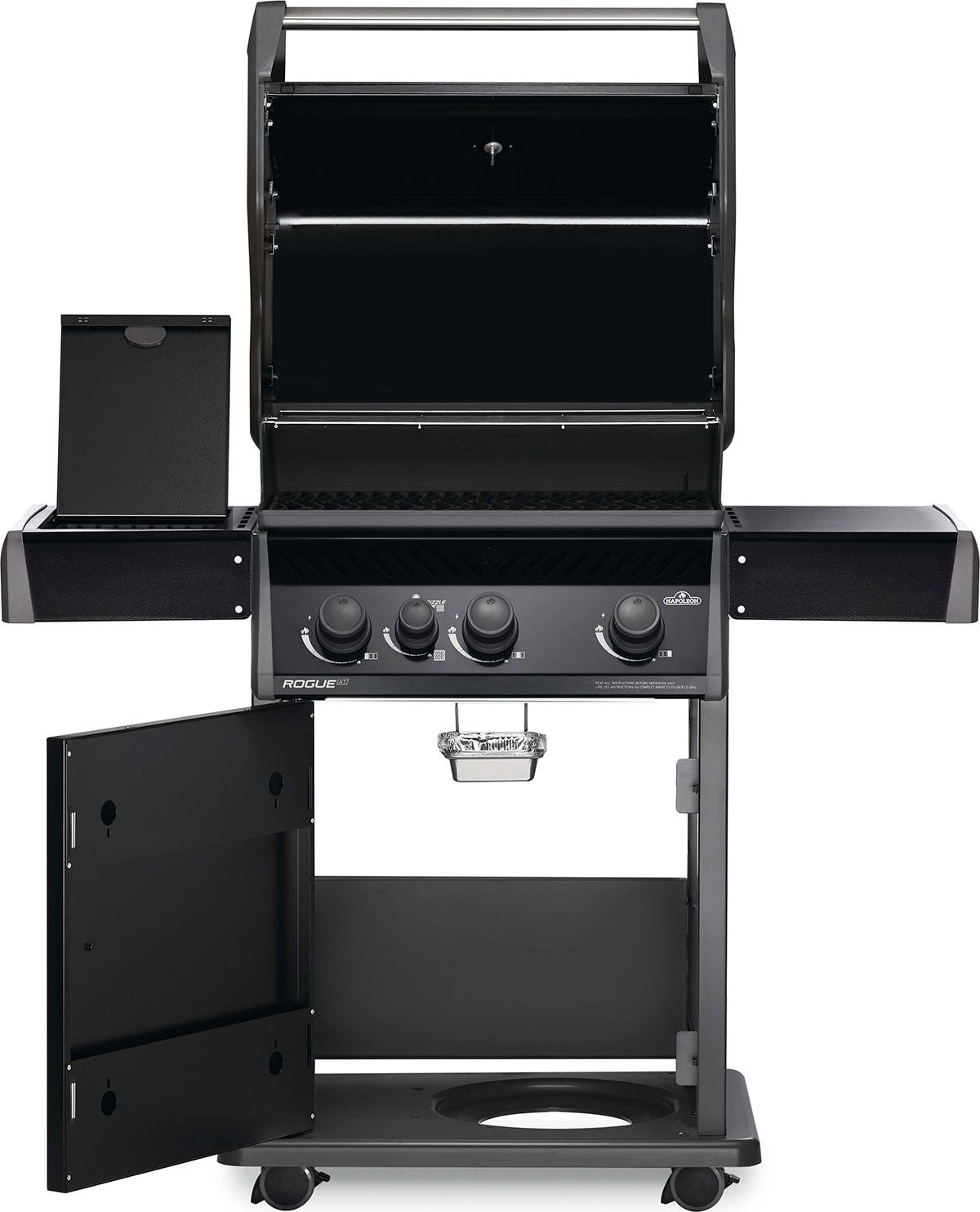 Napoleon Rogue XT 425 Propane Gas Grill – 3-Burner BBQ Grill, Black - Image 4