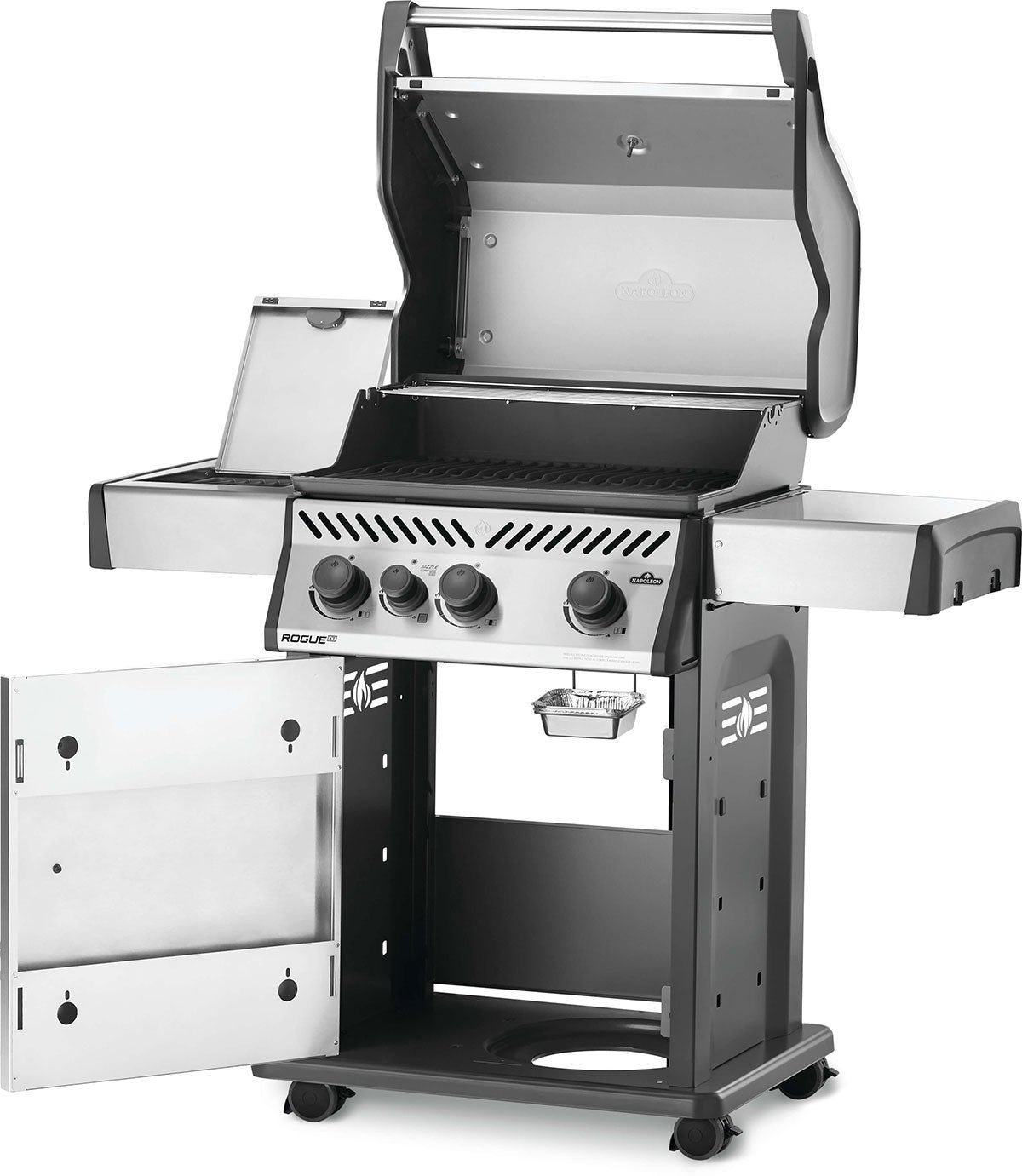 Napoleon Rogue XT 425 Propane Gas Grill – 3-Burner BBQ Grill, Stainless Steel - Image 3