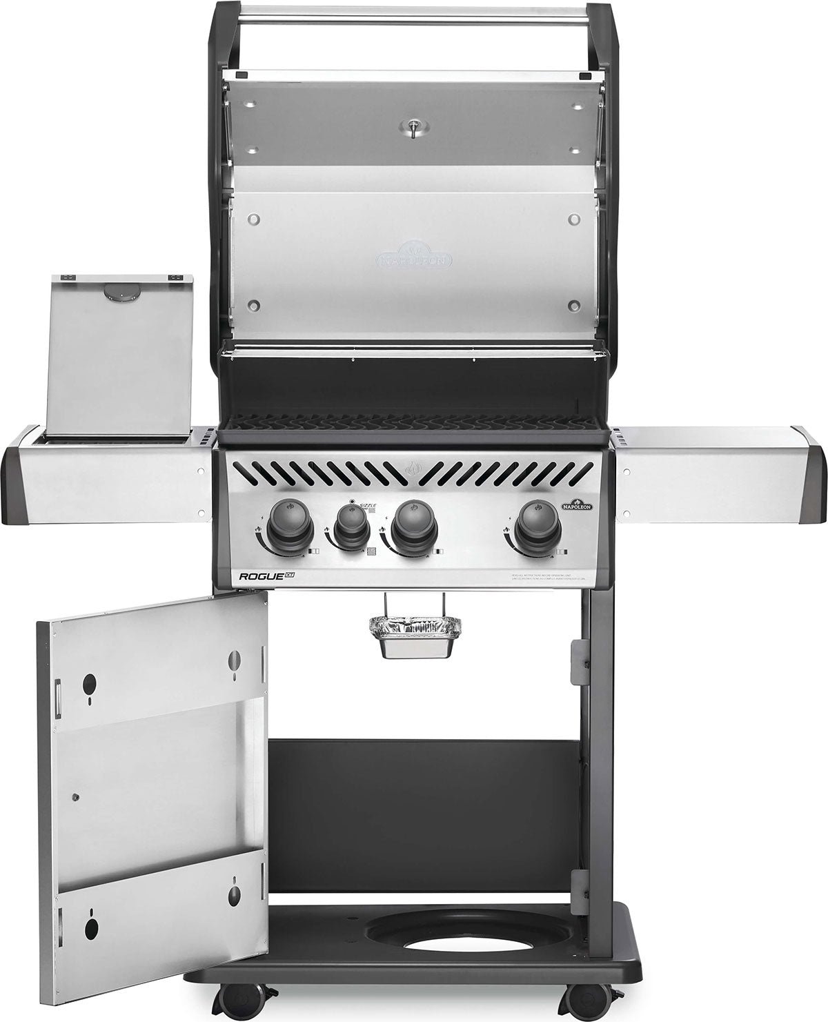 Napoleon Rogue XT 425 Propane Gas Grill – 3-Burner BBQ Grill, Stainless Steel - Image 4