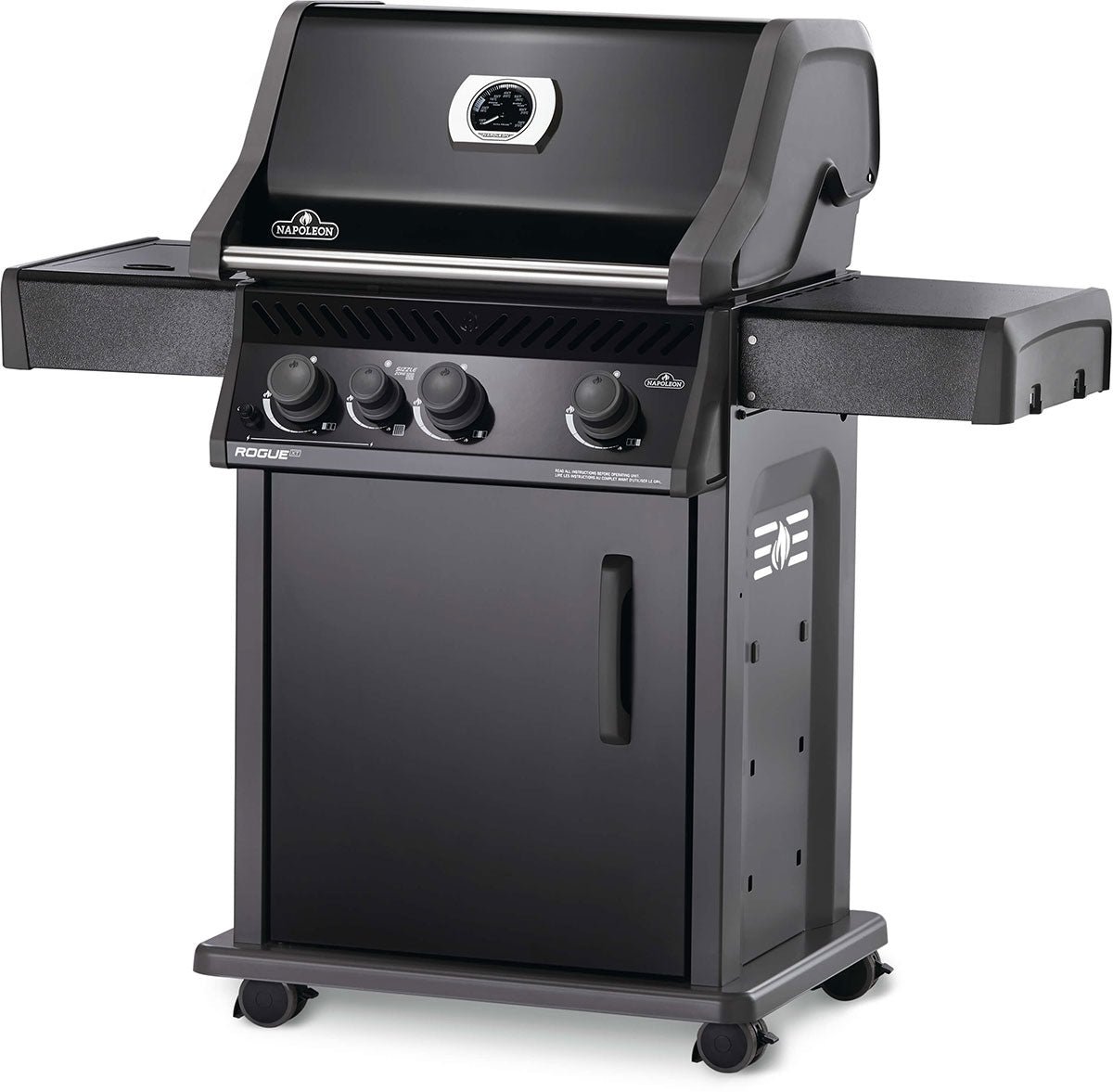 Napoleon Rogue XT 425 Propane Gas Grill – 3-Burner BBQ Grill, Black - Image 2