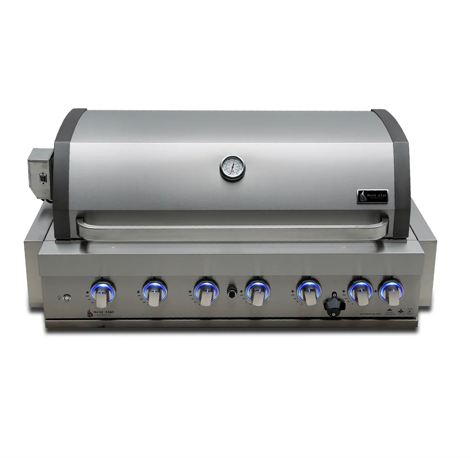 Mont Alpi 805 Built-In Gas Grill – 6-Burner Stainless Steel Outdoor Kitchen BBQ Grill (MABi805)